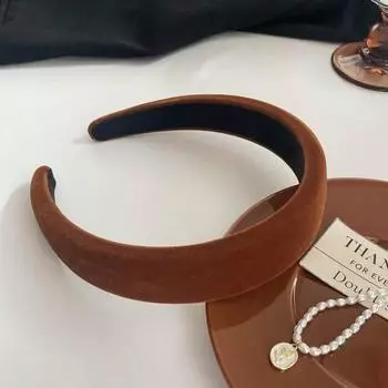 Винтажная бархатная повязка на голову широкая перекрещенная тонкая мягкая повязка для волос однотонные повязки простые повседневные женские аксессуары для волос