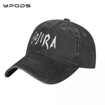 Винтажная бейсболка Gojira, моющаяся хлопковая регулируемая кепка, шляпы для унисекс Adjustable