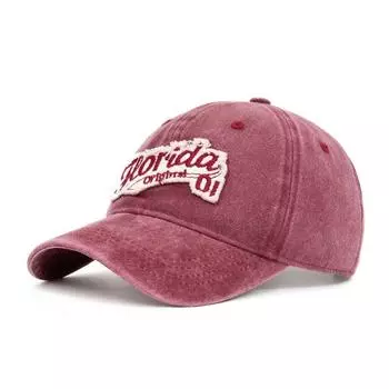 Винтажная бейсболка с надписью, женская вышитая кепка, мужская спортивная солнцезащитная шляпа для улицы красный