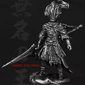 Винтажная белая латунная фигурка Dark Souls III Nameless King из аниме, металлическая игровая модель персонажа, коллекция игрушек, подарки