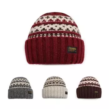 Винтажная бордовая шерстяная шапка женская сезонная рождественская теплая шерстяная вязаная шапка из смеси шерсти холодная шапка серый