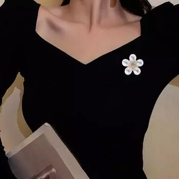 Винтажная брошь, нескользящий шарф, цветок, пряжка, дизайн, шелковая роза, корсаж, брошь, булавки, аксессуары для женщин