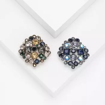 Винтажная брошь со стразами, универсальная модная булавка для воротника, фиксированная одежда, кардиган, шаль, шелковый шарф, пряжка, многофункциональная одежда