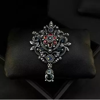 Винтажная брошь в форме короны в стиле суда, женская брошь высокого класса, элегантная брошь со стразами, аксессуары для костюмов