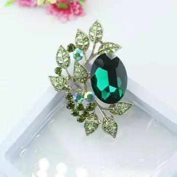 Винтажная брошь в виде оливкового листа, элегантная булавка в придворном стиле, креативный цветок, корсаж для одежды