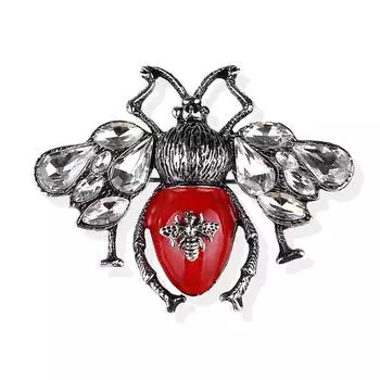 Винтажная брошь в виде пчелы со стразами, модная булавка для женщин - элегантный аксессуар для корсажа