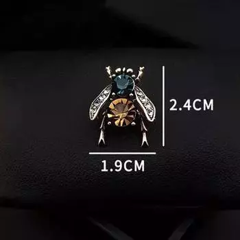 Винтажная брошь в виде пчелы, трендовая, креативная, корсаж с насекомыми, креативная антисветовая булавка