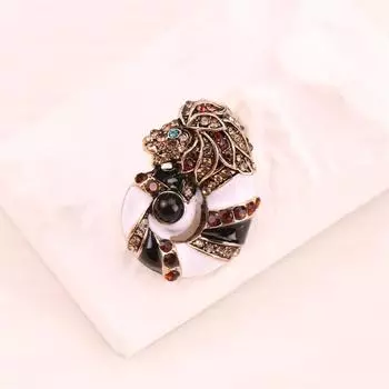 Винтажная брошь в виде улитки и льва, забавный значок, аксессуары, праздничные рождественские подарки, одежда, блейзер, корсаж