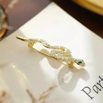 Винтажная брошь в виде змеи для мужчин и женщин, аксессуары для животных, булавка на лацкан