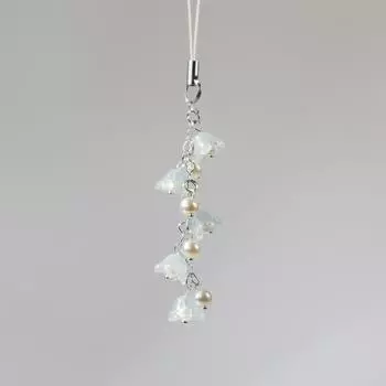 Винтажная цепочка для телефона «Лилия долины» Y2K, эстетическая бисерная цепочка для сотового телефона, подвеска для сотового телефона в виде феи, аксессуары