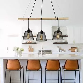 Винтажная черная люстра для домашнего освещения, гостиная, кабинет, столовая, подвесное украшение интерьера, промышленный дизайн, складная люстра