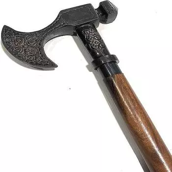 Винтажная деревянная трость-трость ручной работы в викторианском стиле с ледяной головкой