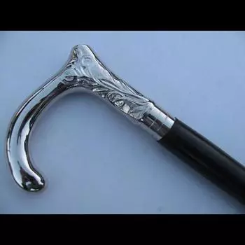 Винтажная дизайнерская латунная ручка в старинном стиле, викторианская трость, деревянная трость 36 Inch чёрный