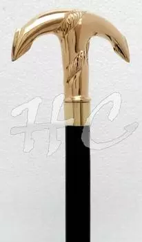 Винтажная дизайнерская латунная ручка в старинном стиле, викторианская трость, деревянная трость M аэро