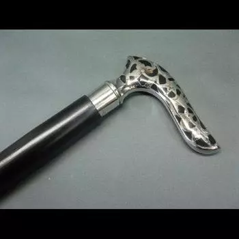 Винтажная дизайнерская латунная ручка в старинном стиле, викторианская трость, деревянная трость 36 Inch чёрный