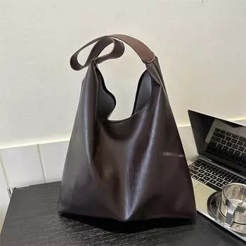 Винтажная дизайнерская подушка из искусственной кожи, сумка Boston для женщин, повседневная большая вместительная сумка через плечо, модные сумки-шоперы чёрный