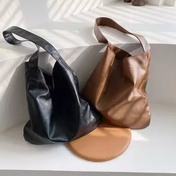 Винтажная дизайнерская сумка из искусственной кожи для женщин, повседневная роскошная дизайнерская сумка на плечо большой вместимости, женские модные сумки-шопперы бежевый