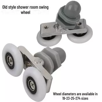 Винтажная дуга душевая раздвижная стеклянная дверь с двойным колесом