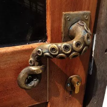 Винтажная дверная ручка в виде осьминога, крючок в животном стиле, мебельный ящик, тяговая ручка 21.5*8*6.5cm