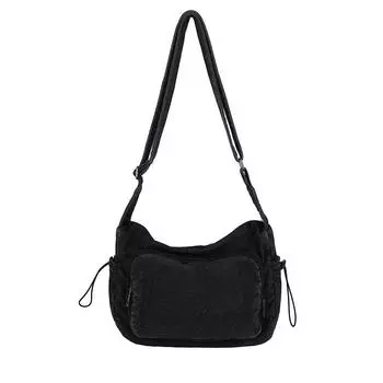 Винтажная джинсовая женская сумка большой вместимости, маленькая квадратная сумка для поездок на работу, на плечо, через плечо чёрный