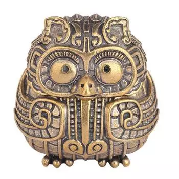 Винтажная фигурка совы, мини-курильница в виде совы с крышкой, коллекционное украшение в виде совы для дома, гостиной, офиса, стола, книжной полки, декор Owl