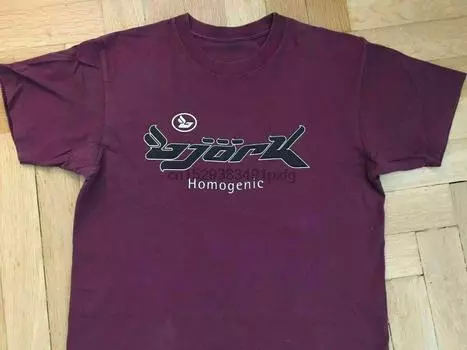 Винтажная футболка Bjork Homogenic Tour 1997 года (S)