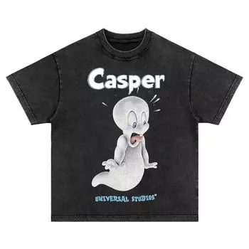 Винтажная футболка Casper American Vintage Wash делает старую футболку с длинным и коротким рукавом для мужчин и женщин одинаково трендовой S