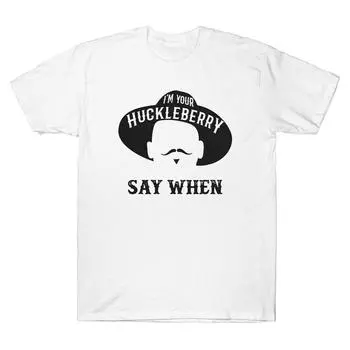 Винтажная футболка Doc Holliday Tombstone «I m Your Huckleberry Say When» унисекс S
