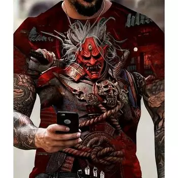 Винтажная футболка Japanepe, мужская футболка в японском стиле с короткими рукавами и принтом, повседневная футболка в стиле ретро для мальчиков, винтажная мужская одежда большого размера S