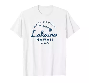Винтажная футболка Maui Lahaina Hawaii Hawaiian Islands
