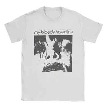 Винтажная футболка My Bloody Valentine для мужчин с круглым вырезом, 100% хлопок, футболки с коротким рукавом, новое поступление одежды S чёрный