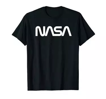 Винтажная футболка NASA чёрный