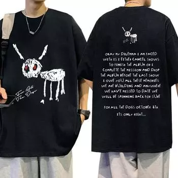 Винтажная футболка «Рэппер Дрейк для всех собак», мужская модная футболка в стиле хип-хоп, большие футболки с короткими рукавами из 100% хлопка, уличная одежда S