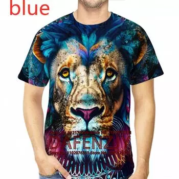 Винтажная футболка с реалистичным принтом 3D животных, летние уличные топы в стиле хип-хоп, футболки с короткими рукавами, мужская рубашка XS белый