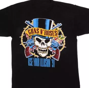 Винтажная футболка унисекс Guns N Roses Use Your Illusion Tour S