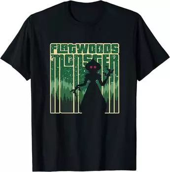Винтажная футболка унисекс с героями мультфильмов Flatwoods Monster Cool Vintage Cryptid S