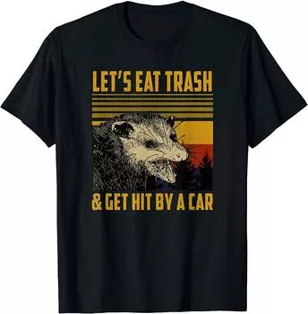 Винтажная футболка унисекс с опоссумом S