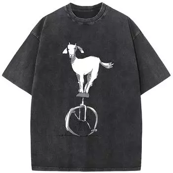 Винтажная футболка унисекс в стиле 90-х, выстиранная, состаренная. Унисекс. Дышащие повседневные футболки. Винтажный унисекс топ-футболка в стиле 90-х, выстиранная, состаренная. S