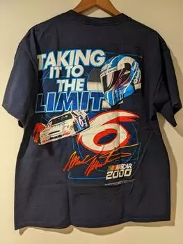 Винтажная футболка унисекс Y2K Mark Martin Nascar Chase Racing Speedway S