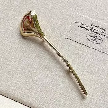 Винтажная глянцевая металлическая брошь в виде листьев гинкго для женщин, изысканная модная корсажная булавка для костюма, аксессуары, праздничные ювелирные украшения, подарки