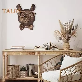 Винтажная голова животного, настенное украшение, домашний офис, гостиная, настенное искусство, смоляная фигурка медведя, лисы, мыши, оленя, кролика, статуя, скульптура, настенный орнамент Rat