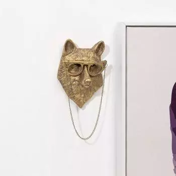 Винтажная голова животного настенное украшение домашний офис гостиная настенное искусство медведь Rabbit