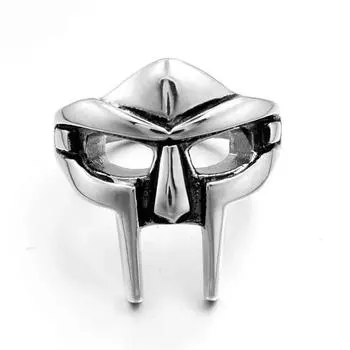 Винтажная гот-маска Mf Doom, регулируемое шарнирное кольцо для мужчин, гладиатор, панк, египетский фараон, мужское открытое кольцо, ювелирные изделия