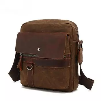 Винтажная холщовая сумка через плечо, сумка для фотоаппарата, мужская сумка через плечо, деловая мужская сумка, маленькая сумка для тела, нагрудная сумка He is a size 14.