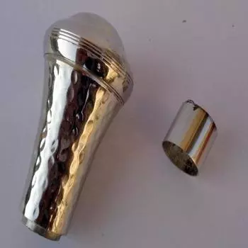 Винтажная хромированная ручка для деревянной трости в викторианском стиле