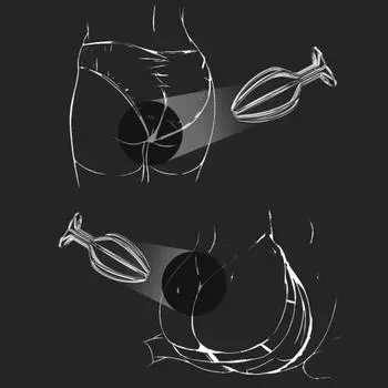 Винтажная игрушка простаты, металлическая сексуальная безопасная эффективная анальная пробка, игрушка простаты для мужчин M