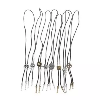 Винтажная индивидуальная регулируемая рубашка с бычьей головой, цепочка с однотонным воротником, веревка, кожаное ожерелье