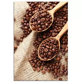 Винтажная картина на холсте с кофейными зернами, настенная живопись, постеры для кофейни, принты, современный реалист, украшение дома, ресторан, гостиная, без рамки 21*30cm