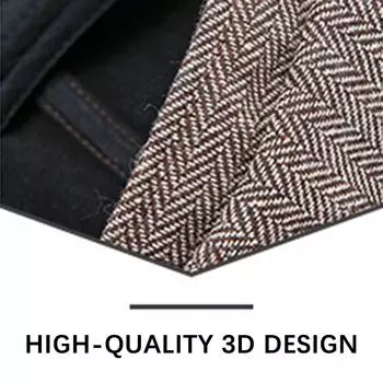 Винтажная кепка газетчика унисекс стильная плоская шляпа из твила классическая ретро британская беретная шляпа шерстяная восьмиугольная шляпа зимние теплые принадлежности 58cm