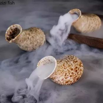 Винтажная керамическая раковина Сухой лед Тарелка для сашими Аксессуары Тарелки для суши Горшочек для соуса для стейков Специальная столовая посуда для отелей